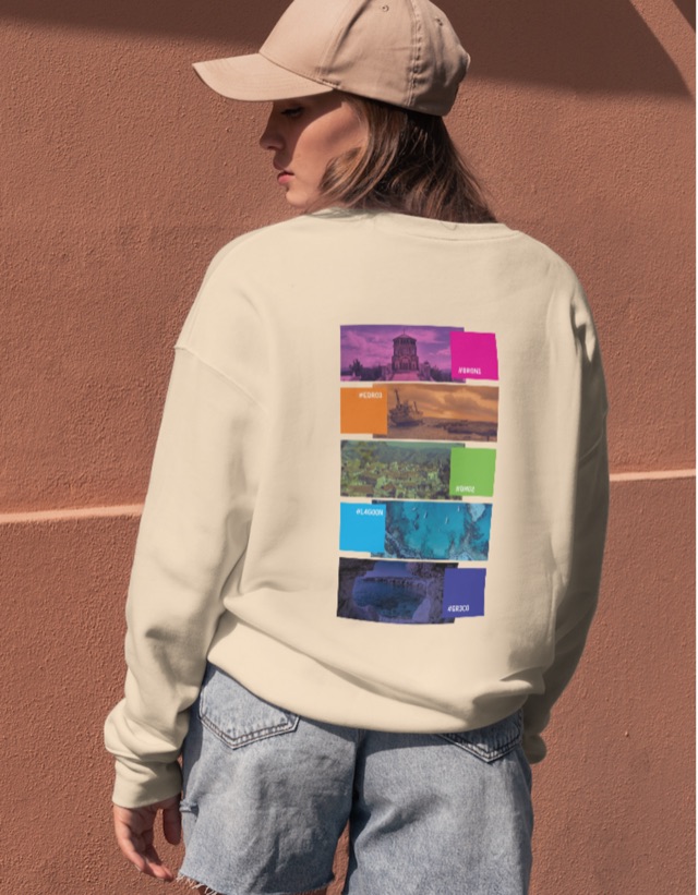Finished Cyprus-themed hoodie