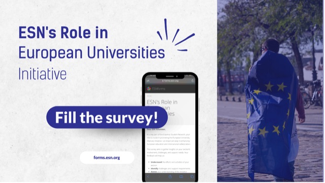ESN's Role in European Universities email banner