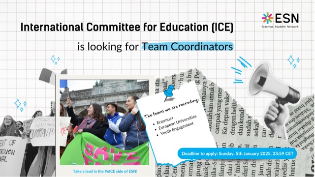 ICE Team Coordinators recruitment graphic