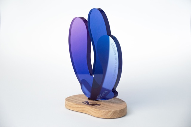 Creative Youth Information Award trophy