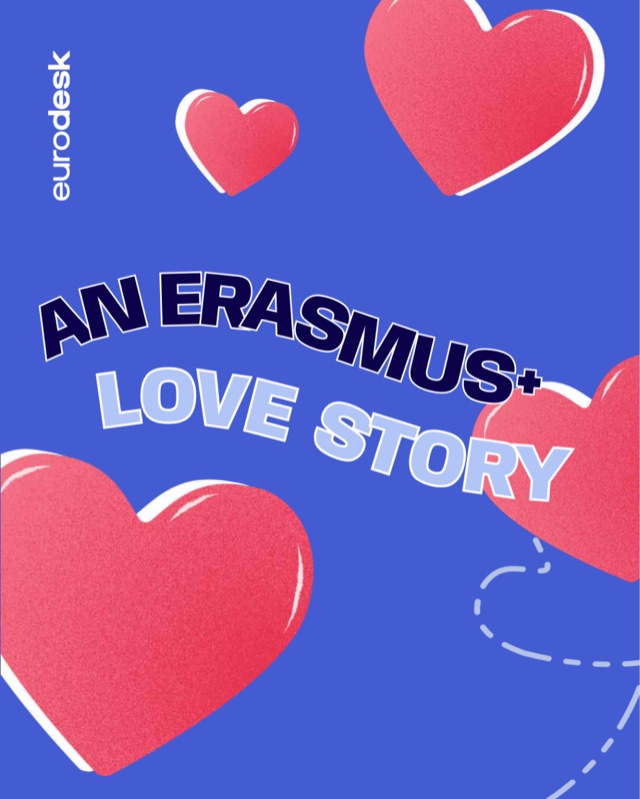 An Erasmus+ Love Story social post