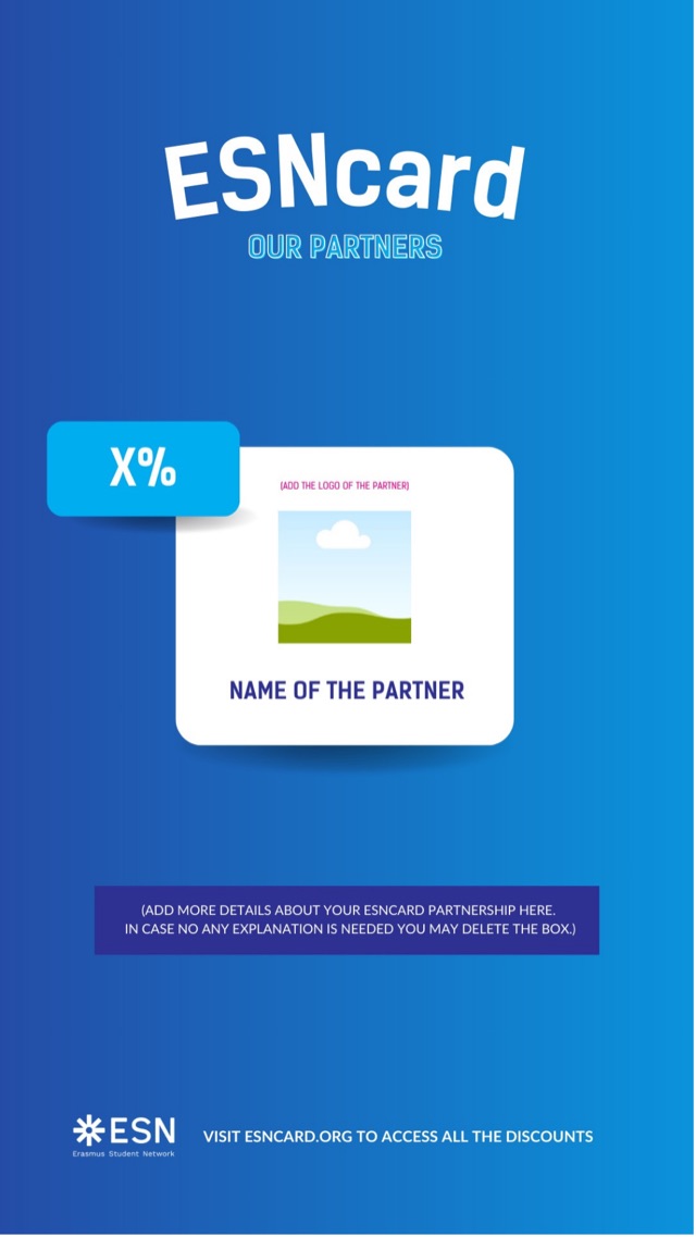 ESNcard, Our Partners template