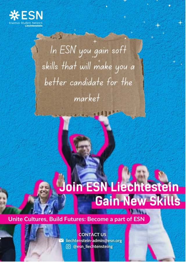 Join ESN Liechtenstein recruitment graphic